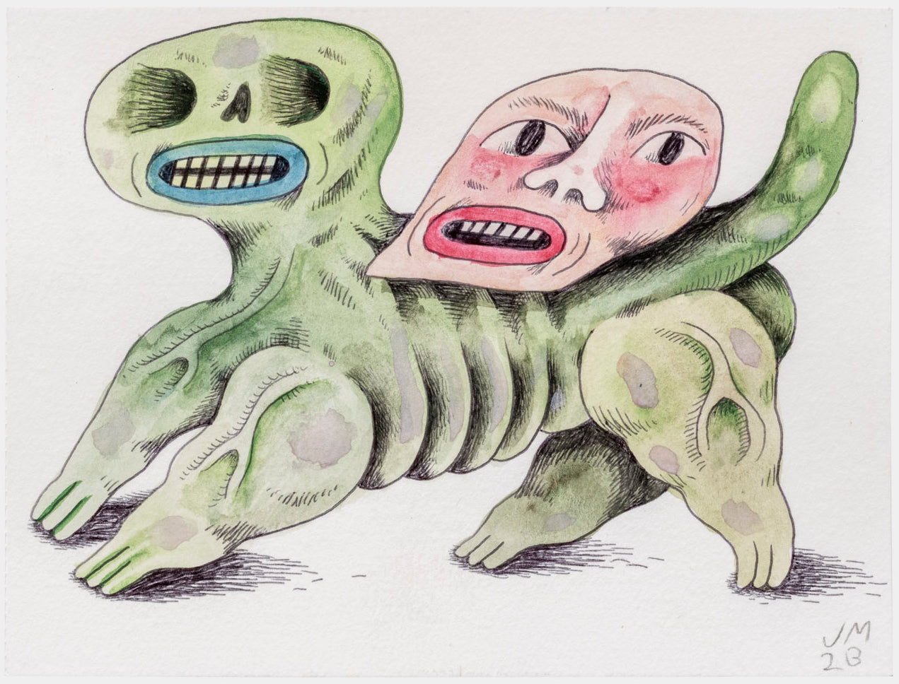 001 - "Onward!" Watercolor Painting by Jim Mooijekind