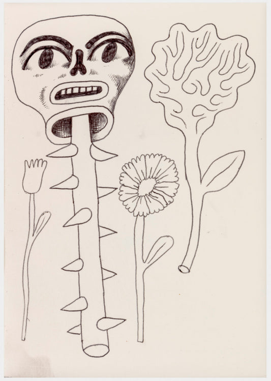 052 - "Study of Flowers VI" Drawing by Jim Mooijekind