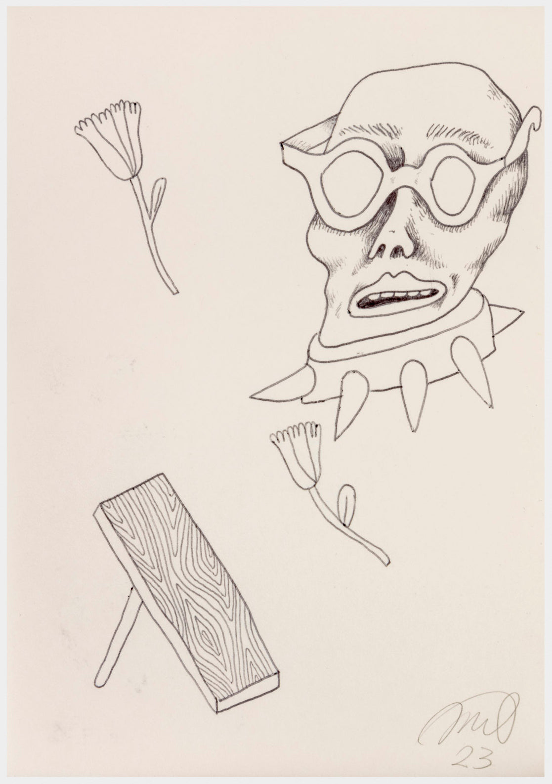 053 - "Untitled" Drawing by Jim Mooijekind