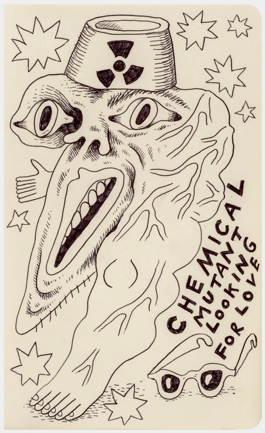 079 - "Chemical Mutant Looking for Love" Drawing by Jim Mooijekind