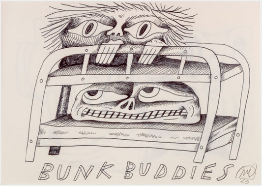 065 - "Bunk Buddies" Drawing by Jim Mooijekind