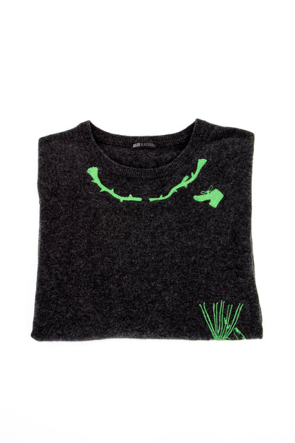 Hang Guts Sweater Green - Jim Mooijekind X Jules Blackbird